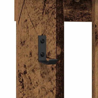 vidaXL Wall-Mounted Coat Rack Wall-mounted Old Wood 100 x 10 x 100 cm