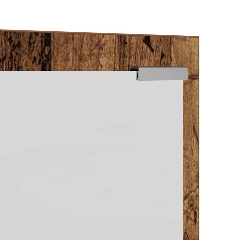 vidaXL Wall-Mounted Coat Rack Wall-mounted Old Wood 100 x 10 x 100 cm