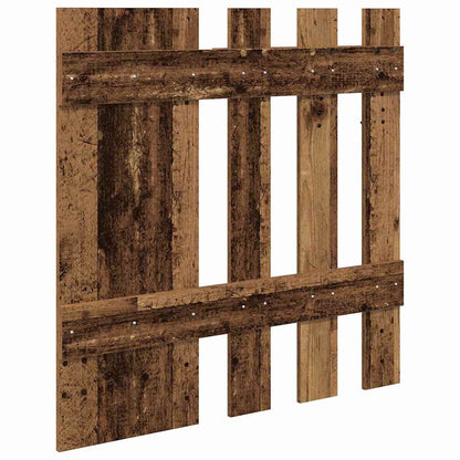 vidaXL Wall-Mounted Coat Rack Wall-mounted Old Wood 100 x 10 x 100 cm