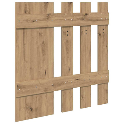 vidaXL Wall-Mounted Coat Rack Artisan Oak 100 x 10 x 100 cm