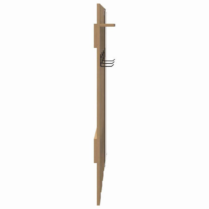 vidaXL Wall-Mounted Coat Rack Artisan Oak 100 x 10 x 100 cm