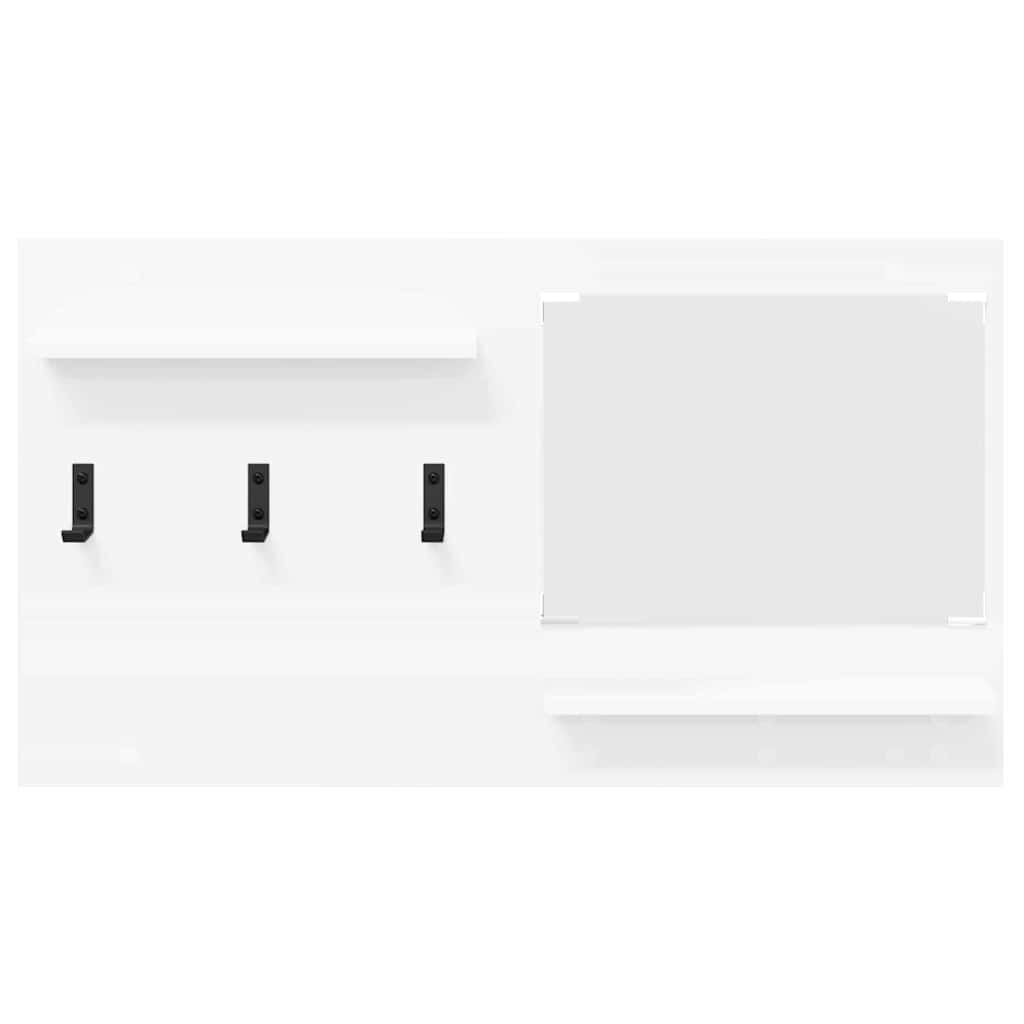vidaXL Wall-Mounted Coat Rack White 90 x 10 x 50 cm Engineered wood