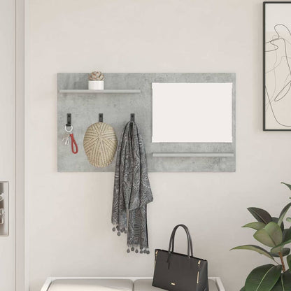 vidaXL Wall-Mounted Coat Rack with Shelf Concrete Grey 90 x 10 x 50 cm