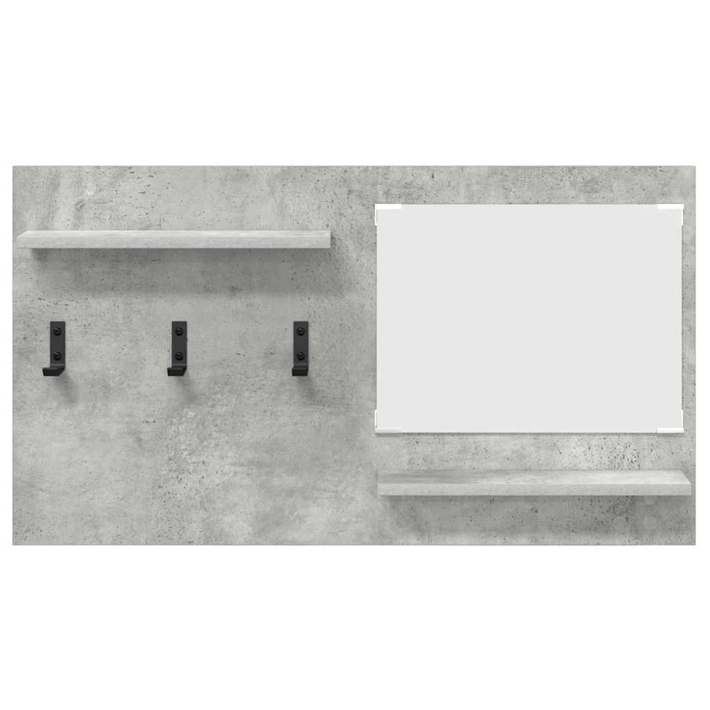 vidaXL Wall-Mounted Coat Rack with Shelf Concrete Grey 90 x 10 x 50 cm