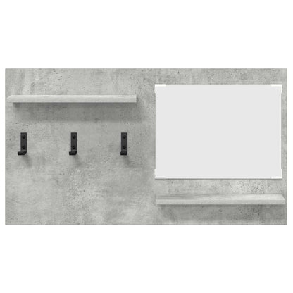 vidaXL Wall-Mounted Coat Rack with Shelf Concrete Grey 90 x 10 x 50 cm