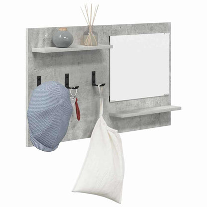 vidaXL Wall-Mounted Coat Rack with Shelf Concrete Grey 90 x 10 x 50 cm