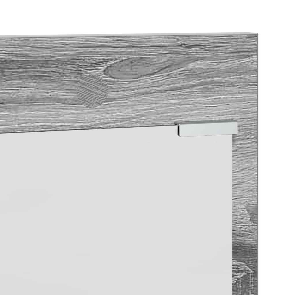 vidaXL Wall-Mounted Coat Rack with Shelf Grey Sonoma 90 x 10 x 50 cm