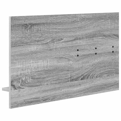 vidaXL Wall-Mounted Coat Rack with Shelf Grey Sonoma 90 x 10 x 50 cm