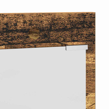 vidaXL Wall-Mounted Coat Rack Old Wood 90 x 10 x 50 cm Engineered wood