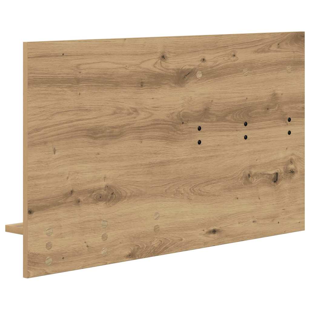 vidaXL Wall-Mounted Coat Rack with Shelf Artisan Oak 90 x 10 x 50 cm