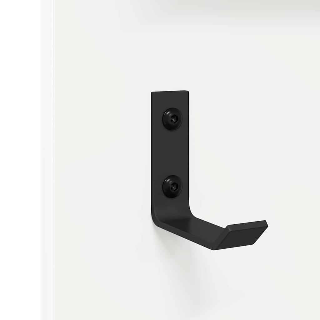 vidaXL Wall-Mounted Coat Rack White 70 x 10 x 90 cm Engineered wood