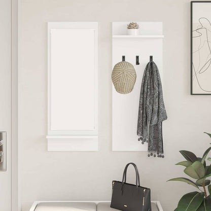 vidaXL Wall-Mounted Coat Rack White 70 x 10 x 90 cm Engineered wood
