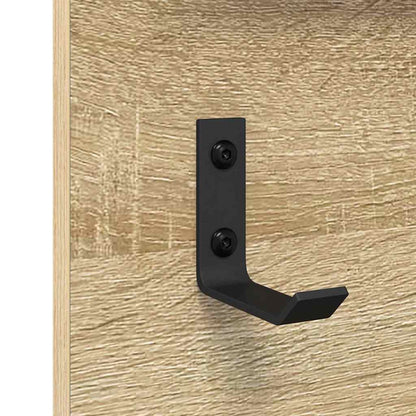 vidaXL Wall-Mounted Coat Rack with Shelf Sonoma Oak 70 x 10 x 90 cm