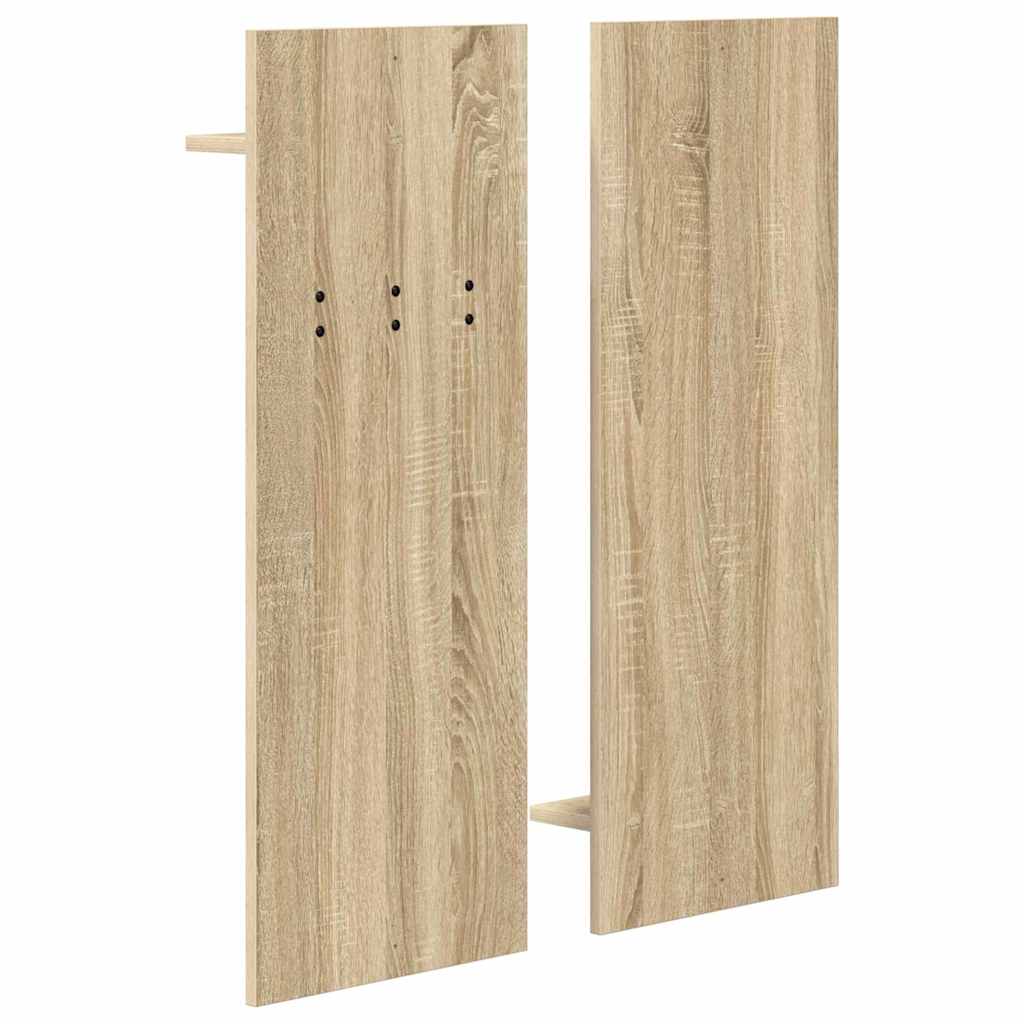 vidaXL Wall-Mounted Coat Rack with Shelf Sonoma Oak 70 x 10 x 90 cm