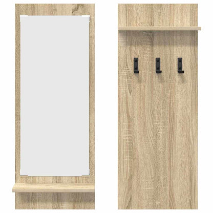 vidaXL Wall-Mounted Coat Rack with Shelf Sonoma Oak 70 x 10 x 90 cm