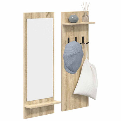 vidaXL Wall-Mounted Coat Rack with Shelf Sonoma Oak 70 x 10 x 90 cm
