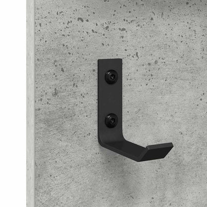 vidaXL Wall-Mounted Coat Rack Wall-Mounted Concrete Grey