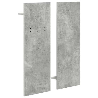 vidaXL Wall-Mounted Coat Rack Wall-Mounted Concrete Grey