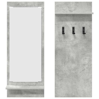 vidaXL Wall-Mounted Coat Rack Wall-Mounted Concrete Grey
