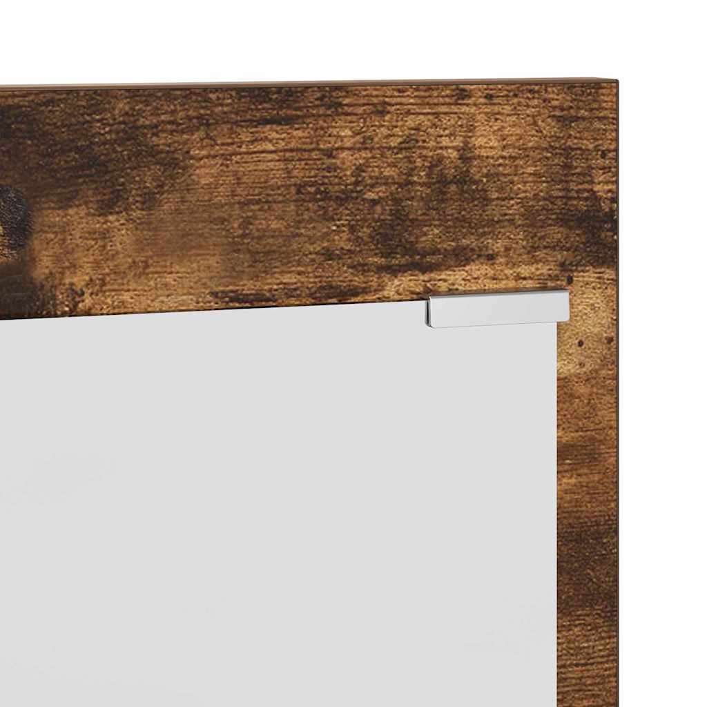 vidaXL Wall-Mounted Coat Rack with Shelf Smoked Oak 70 x 10 x 90 cm