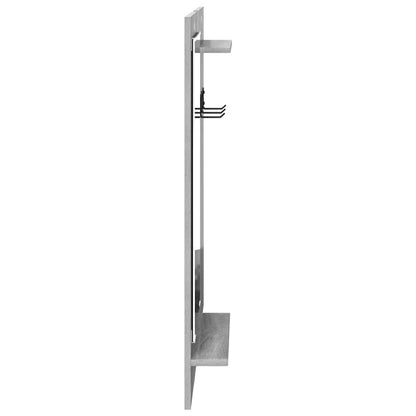 vidaXL Wall-Mounted Coat Rack with Shelf Grey Sonoma 70 x 10 x 90 cm