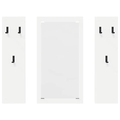 vidaXL Wall-Mounted Coat Rack White 96 x 1.5 x 90 cm Engineered wood