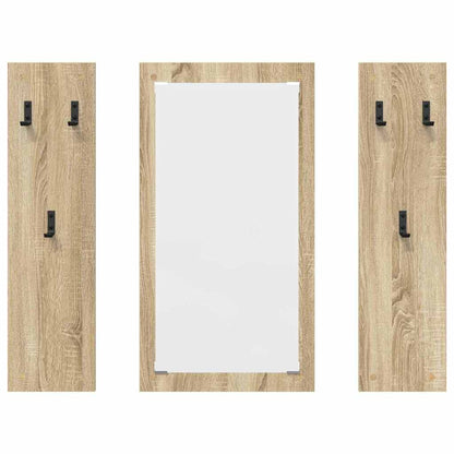 vidaXL Wall-Mounted Coat Rack Wall-mounted Sonoma Oak 96 x 1.5 x 90 cm
