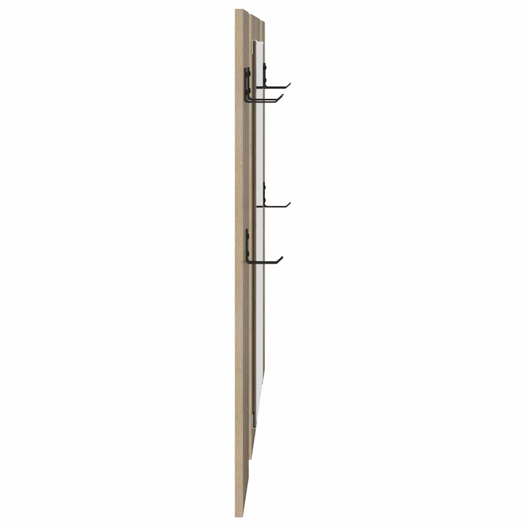 vidaXL Wall-Mounted Coat Rack Wall-mounted Sonoma Oak 96 x 1.5 x 90 cm