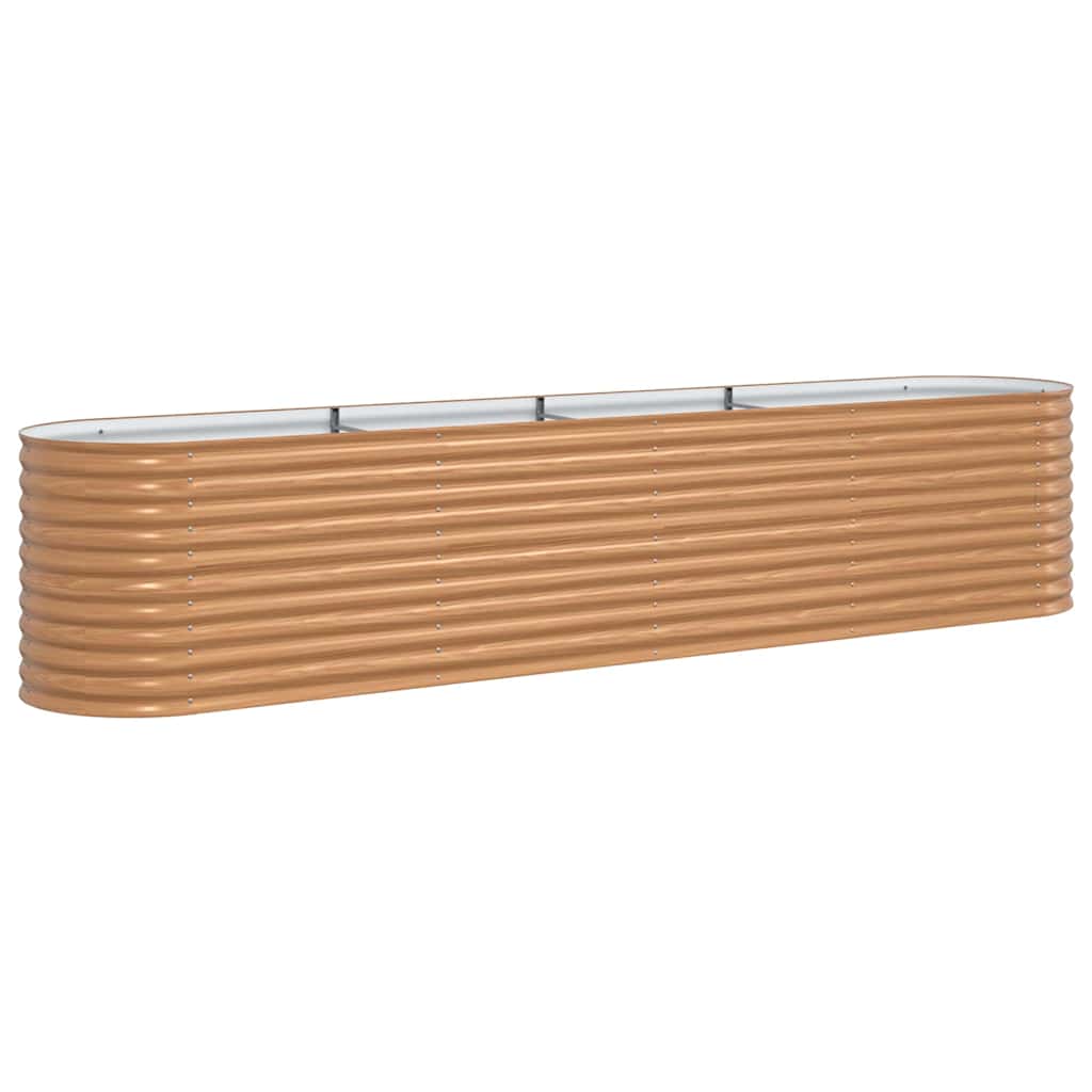 vidaXL Raised Bed Brown 400 x 80 x 81 cm Steel