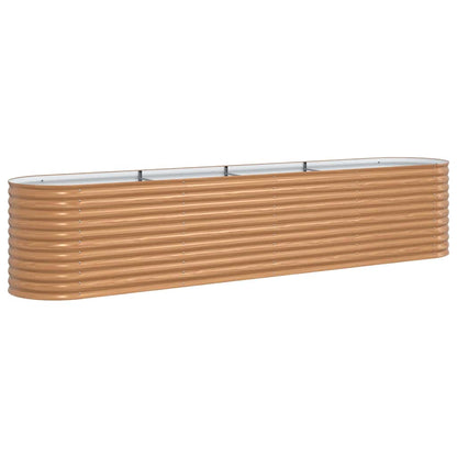 vidaXL Raised Bed Brown 400 x 80 x 81 cm Steel