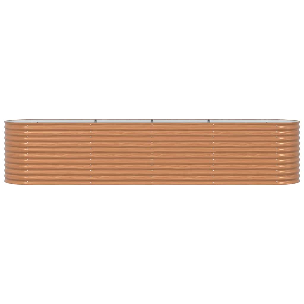 vidaXL Raised Bed Brown 400 x 80 x 81 cm Steel