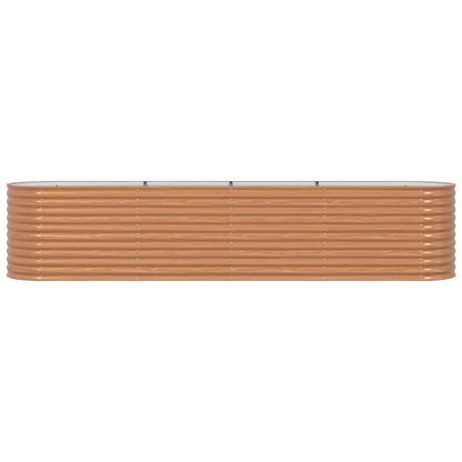vidaXL Raised Bed Brown 400 x 80 x 81 cm Steel