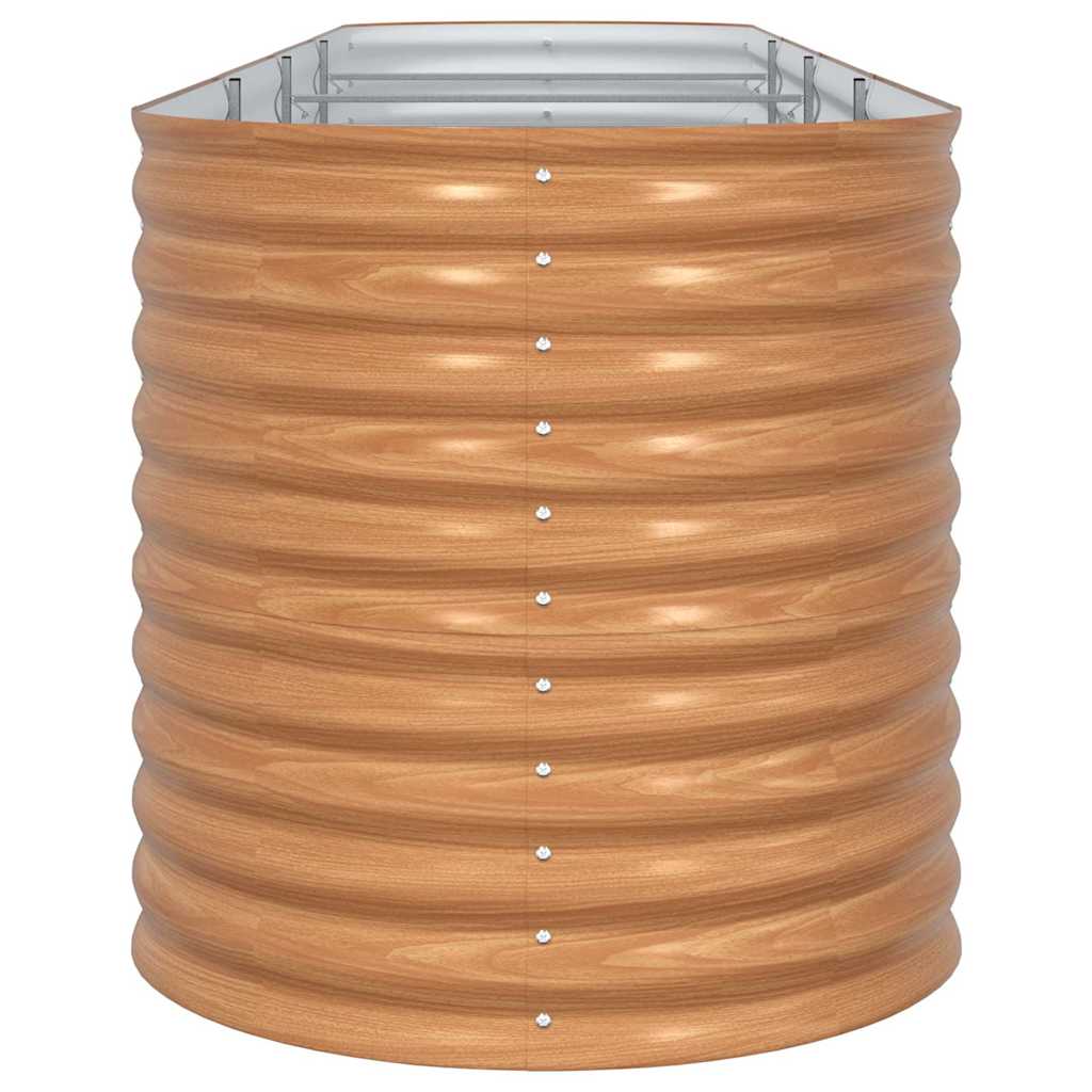 vidaXL Raised Bed Brown 400 x 80 x 81 cm Steel