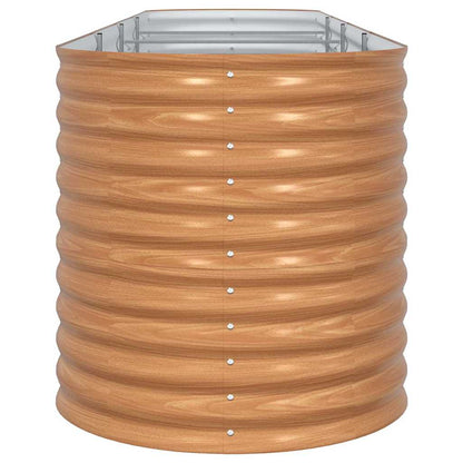 vidaXL Raised Bed Brown 400 x 80 x 81 cm Steel
