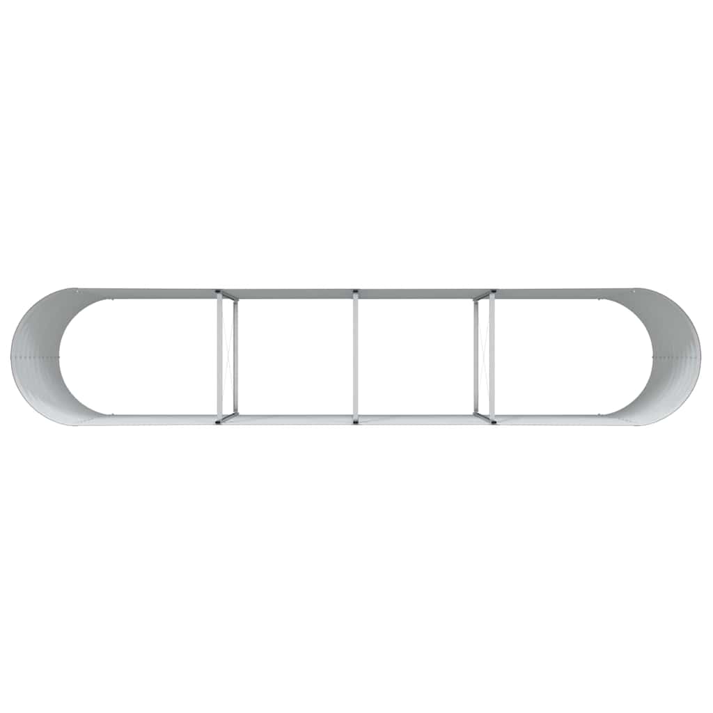 vidaXL Raised Bed Brown 400 x 80 x 81 cm Steel