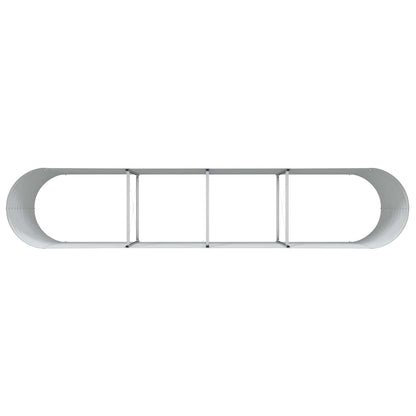 vidaXL Raised Bed Brown 400 x 80 x 81 cm Steel