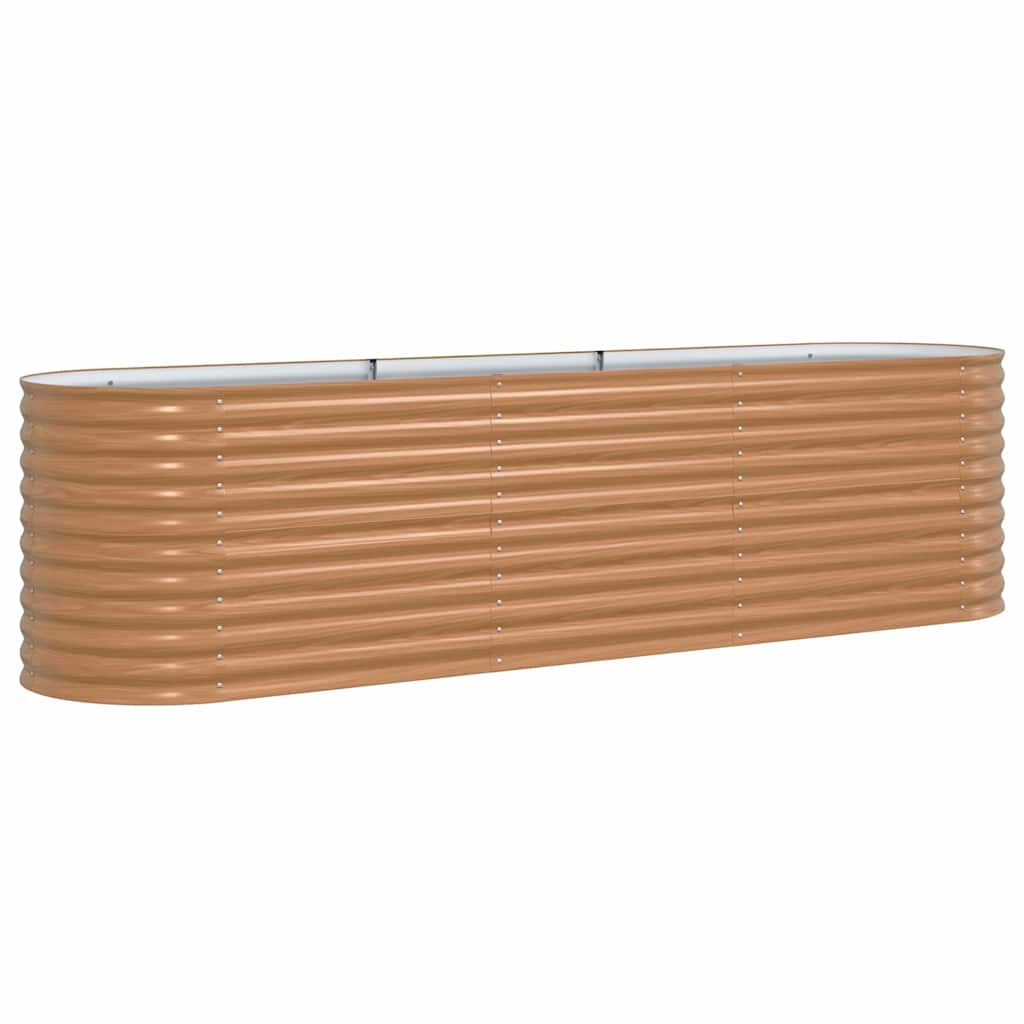 vidaXL Raised Bed Brown 320 x 80 x 81 cm Steel