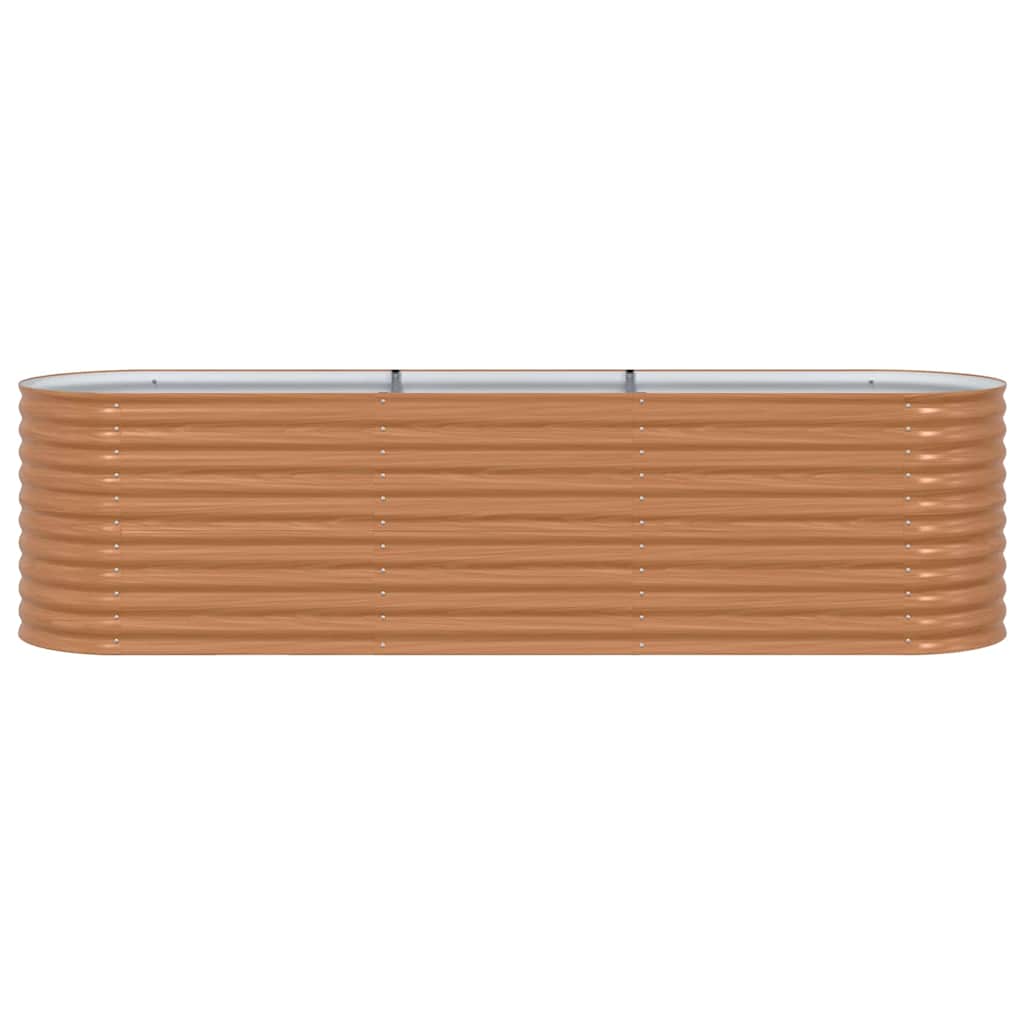 vidaXL Raised Bed Brown 320 x 80 x 81 cm Steel