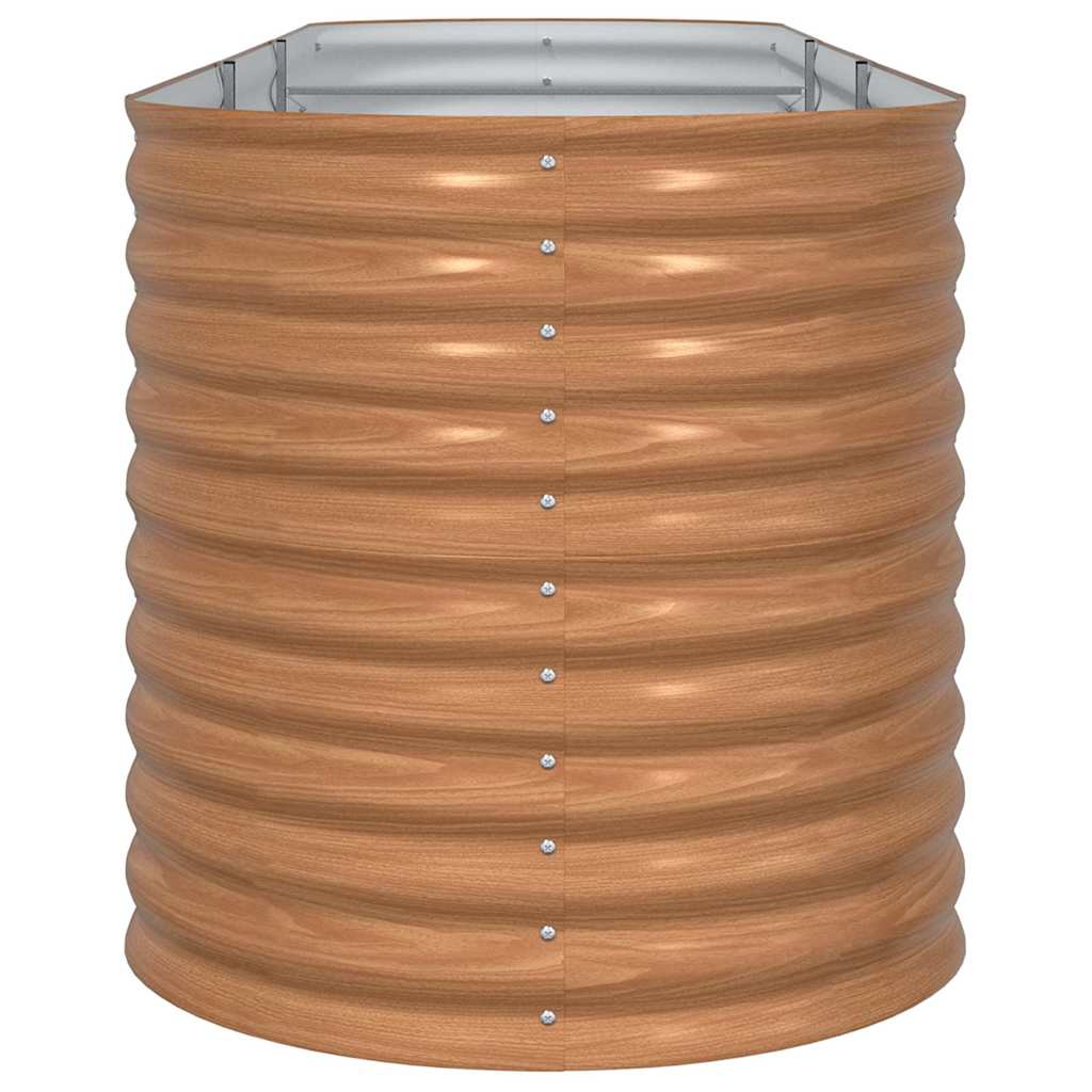 vidaXL Raised Bed Brown 320 x 80 x 81 cm Steel