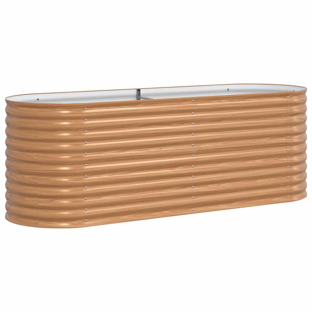 vidaXL Raised Bed Brown 240 x 80 x 81 cm Steel