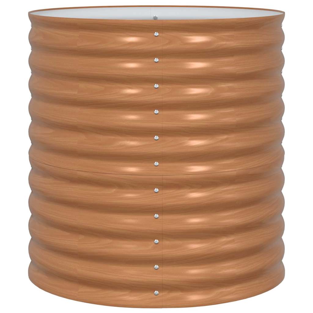 vidaXL Raised Bed Brown 80 x 80 x 81 cm Steel