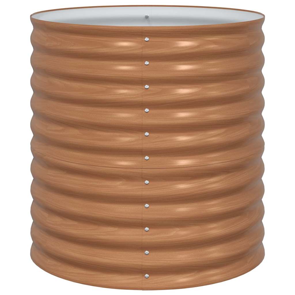 vidaXL Raised Bed Brown 80 x 80 x 81 cm Steel