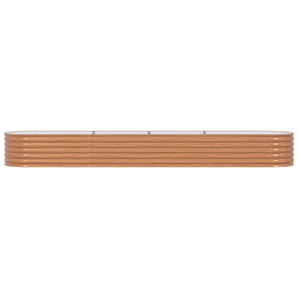 vidaXL Raised Bed Brown 400 x 80 x 44 cm Steel