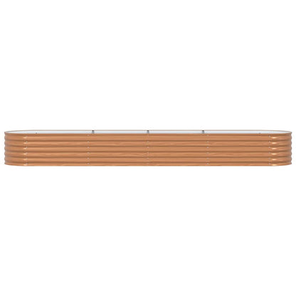 vidaXL Raised Bed Brown 400 x 80 x 44 cm Steel