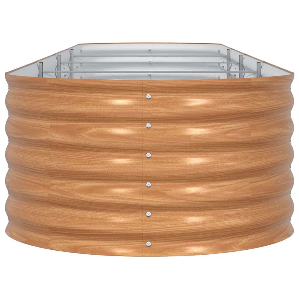 vidaXL Raised Bed Brown 400 x 80 x 44 cm Steel