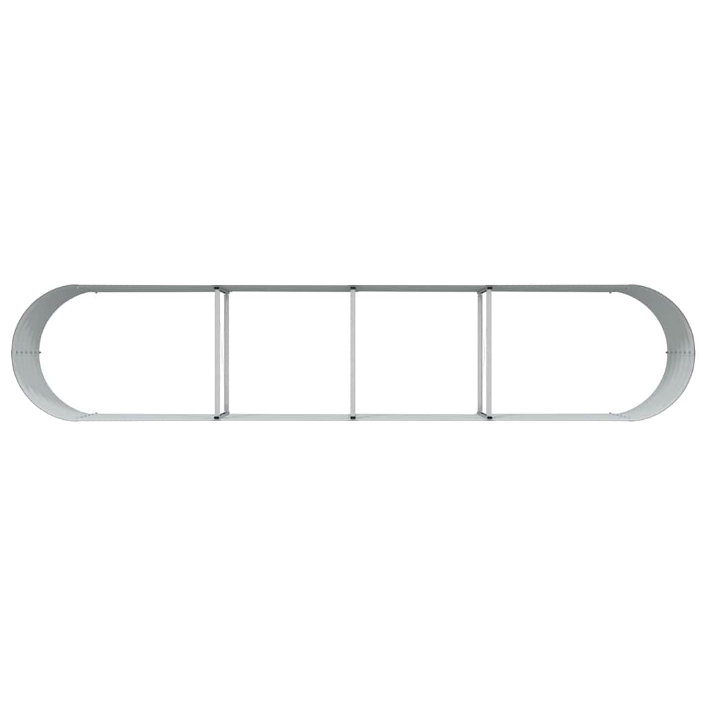 vidaXL Raised Bed Brown 400 x 80 x 44 cm Steel