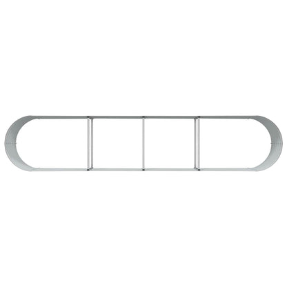 vidaXL Raised Bed Brown 400 x 80 x 44 cm Steel