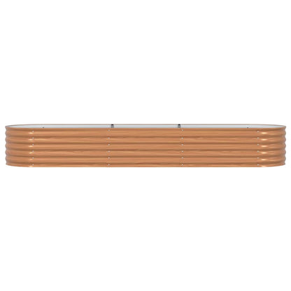 vidaXL Raised Bed Brown 320 x 80 x 44 cm Steel