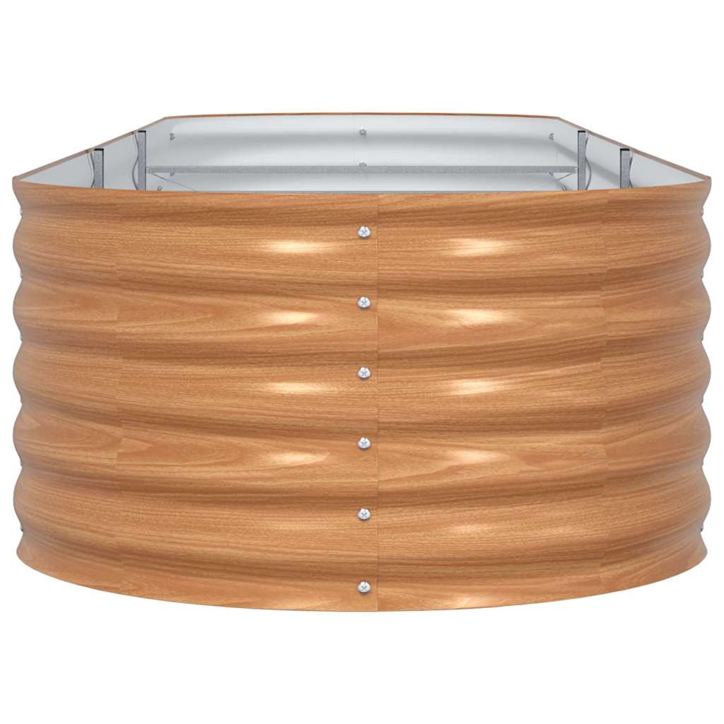 vidaXL Raised Bed Brown 320 x 80 x 44 cm Steel