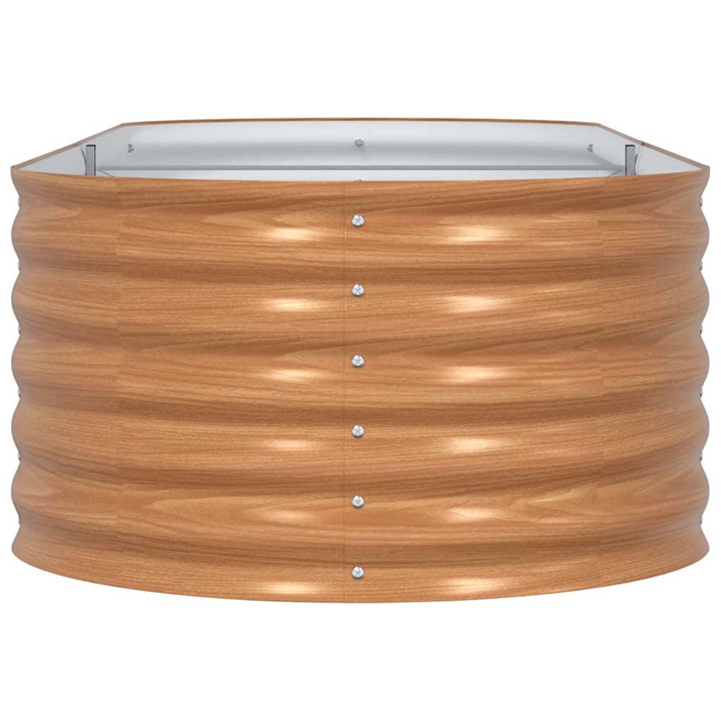 vidaXL Raised Bed Brown 240 x 80 x 44 cm Steel